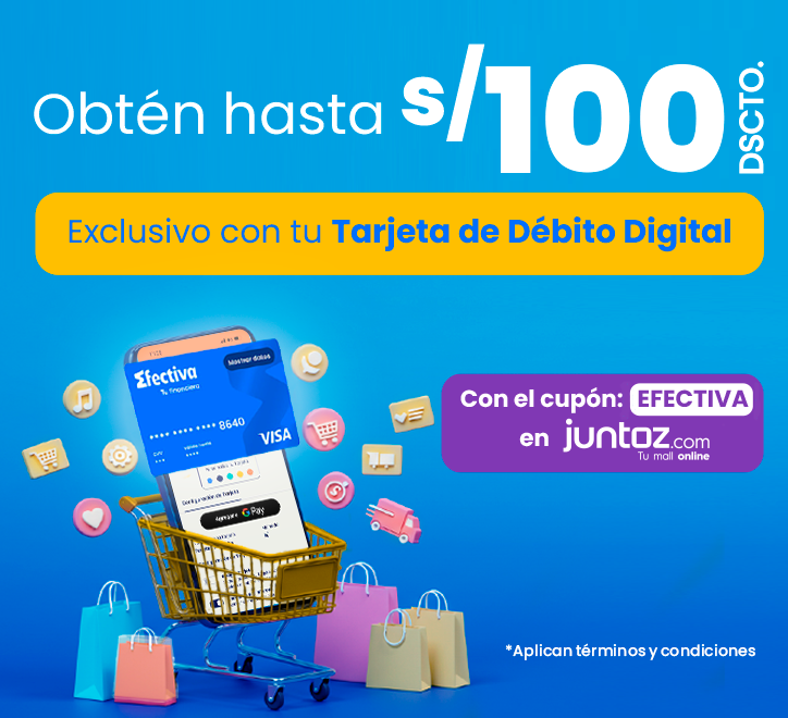 Obtén hasta S/100 dscto en Juntoz