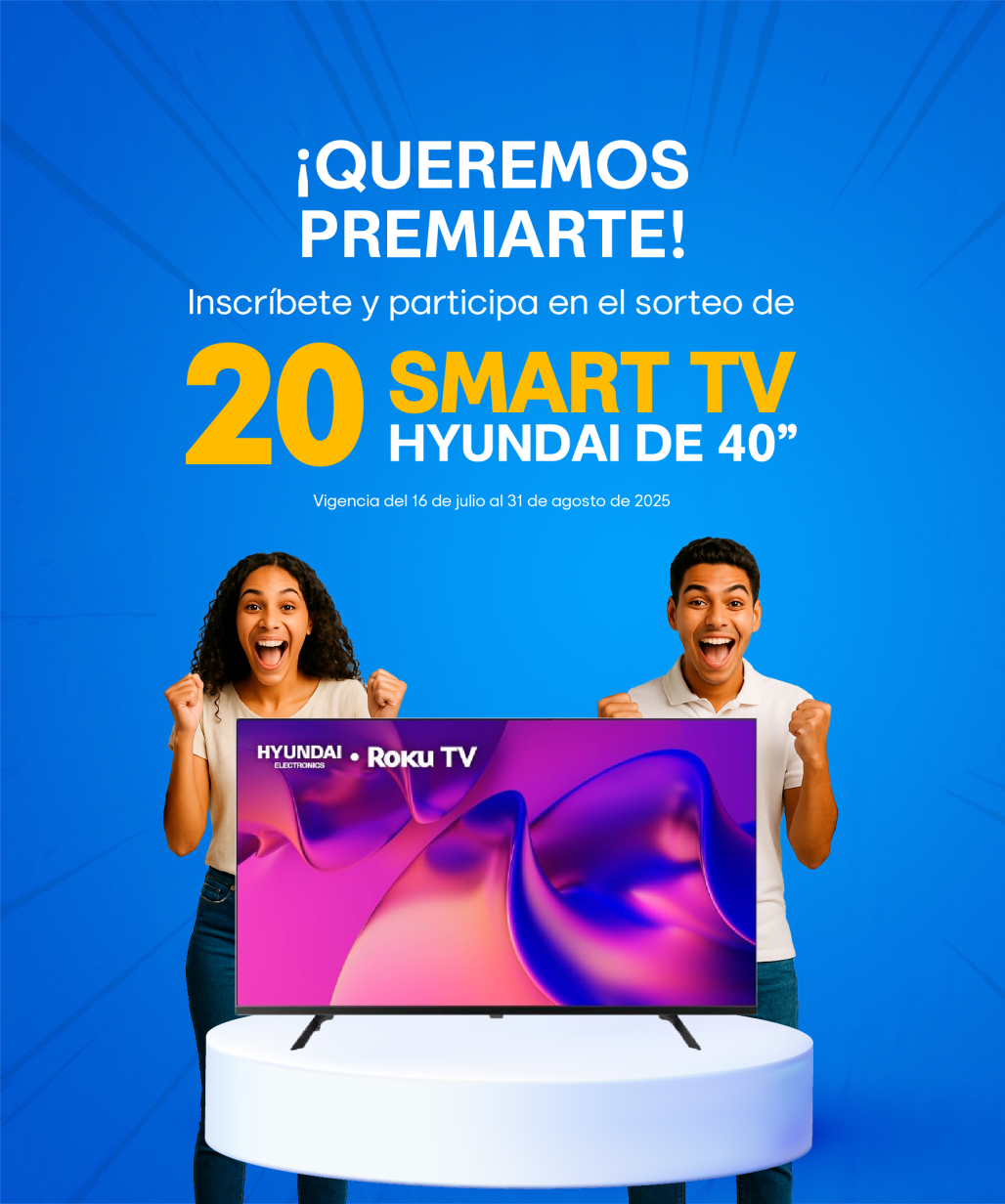 Actualiza tus datos y podrás llevarte unos de los 20 SMART TV de 40"