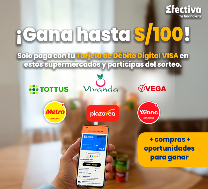 Gana hasta S/100 