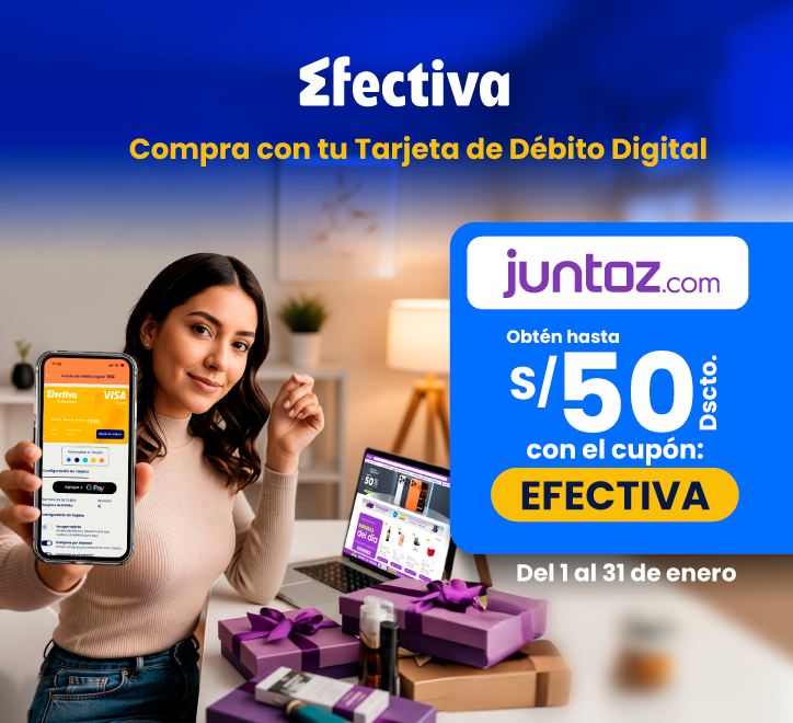 ¡Hasta S/50 de descuento en Juntoz!