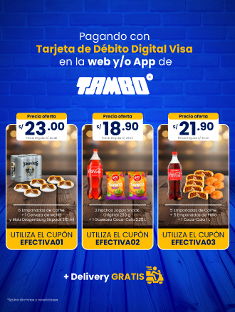 Aprovecha estas promos en la web y/o app de Tambo