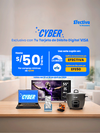 Llegó el Cyber: Hasta S/50 de dscto. en la web de La Curacao y/o Tiendas EFE