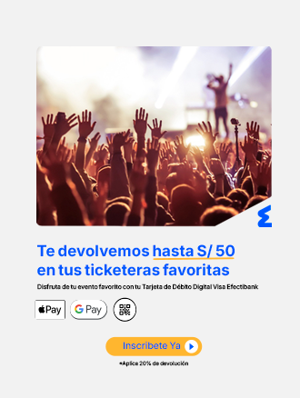 ¡Te devolvemos hasta S/50 en tus ticketeras favoritas!