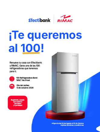 ¡Actualiza tus datos y participa por una de las 100 refrigeradoras!